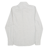 REISS Slim Fit Mens Plain Shirt Grey Long Sleeve S