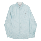 TED BAKER Mens Plain Shirt Blue Long Sleeve M