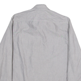 TED BAKER Mens Plain Shirt Grey Long Sleeve M