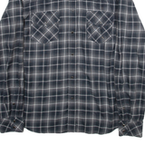 DIESEL Mens Shirt Black Check Long Sleeve L