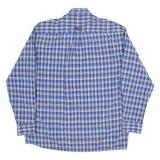 KANGOL Mens Shirt Blue 90s Check Long Sleeve XL