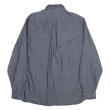 TIMBERLAND Regular Fit Mens Plain Shirt Grey 90s Long Sleeve 2XL