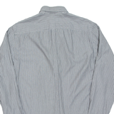 BEN SHERMAN Mens Shirt Grey Striped Long Sleeve M
