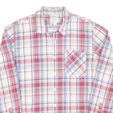 TOMMY HILFIGER Denim Mens Shirt Red Check Long Sleeve L