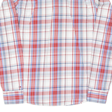 TOMMY HILFIGER Denim Mens Shirt Red Check Long Sleeve L