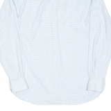 BRAUN Mens Shirt Blue Check Long Sleeve L