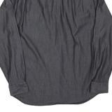 CALVIN KLEIN Mens Plain Shirt Grey Long Sleeve XL