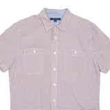 TOMMY HILFIGER Mens Shirt Red Check L