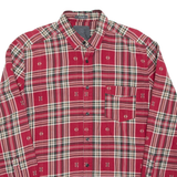 H&M Mens Shirt Red Check Long Sleeve M