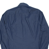 PIERRE CARDIN Mens Plain Shirt Blue Long Sleeve L