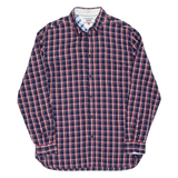 TOMMY HILFIGER Slim Fit Mens Shirt Blue Check Long Sleeve XL