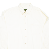 TIMBERLAND Mens Plain Shirt Yellow Long Sleeve L