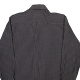 BEN SHERMAN Mens Plain Shirt Black Check Long Sleeve M