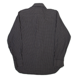 BEN SHERMAN Mens Plain Shirt Black Check Long Sleeve M
