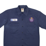 DICKIES Mens Worker Shirt Blue S