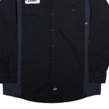 DICKIES Danny Mens Worker Shirt Blue Long Sleeve M