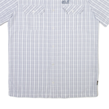 JACK WOLFSKIN Mens Shirt White Check L