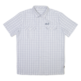 JACK WOLFSKIN Mens Shirt White Check L