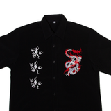Chinese Dragon Mens Shirt Black M