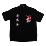 Chinese Dragon Mens Shirt Black M