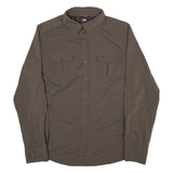 THE NORTH FACE Womens Plain Shirt Grey Long Sleeve M