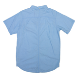 COLUMBIA Mens Plain Shirt Blue S