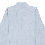CALVIN KLEIN JEANS Mens Shirt Blue Striped Long Sleeve XL