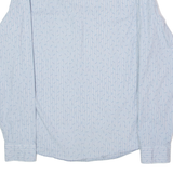 CALVIN KLEIN JEANS Mens Shirt Blue Striped Long Sleeve XL