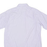 LACOSTE Mens Shirt Purple Striped M