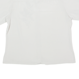 Embroidered Womens Formal Shirt Silver Floral L