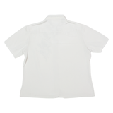 Embroidered Womens Formal Shirt Silver Floral L