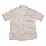 DIOLEN Womens Shirt Beige 90s Crazy Pattern XL
