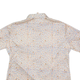 DIOLEN Womens Shirt Beige 90s Crazy Pattern XL