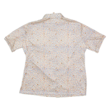 DIOLEN Womens Shirt Beige 90s Crazy Pattern XL