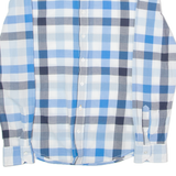 BOSS Extreme Slim Fit Mens Shirt Blue Plaid Long Sleeve M