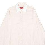 HUGO Mens Formal Shirt Pink Diamond Long Sleeve M