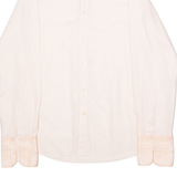 HUGO Mens Formal Shirt Pink Diamond Long Sleeve M