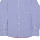 TOMMY HILFIGER Mens Shirt Blue Gingham Long Sleeve M
