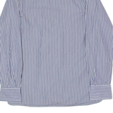 TOMMY HILFIGER Custom Fit Mens Shirt Blue Striped Long Sleeve M