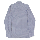 TOMMY HILFIGER Custom Fit Mens Shirt Blue Striped Long Sleeve M