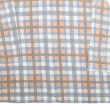 Womens Flannel Shirt Pink Plaid 3/4 Sleeve XL