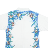 ADIDAS Womens Hawaiian Shirt White Floral M