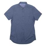 REPLAY Mens Plain Shirt Blue S