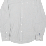 PENGUIN Heritage Slim Fit Mens Shirt White Striped Long Sleeve M