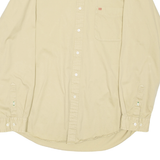 TOMMY HILFIGER Mens Plain Shirt Beige Long Sleeve XL