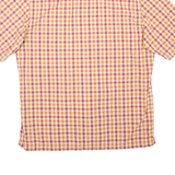 TIMBERLAND Mens Shirt Orange Check L