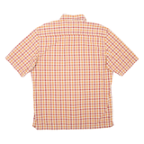 TIMBERLAND Mens Shirt Orange Check L