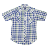 WRANGLER Cowboy Cut Mens Shirt Blue Check S