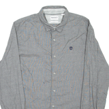 TIMBERLAND Mens Shirt Grey Check Long Sleeve XL