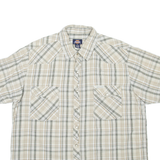 DICKIES Mens Shirt Beige Check 2XL